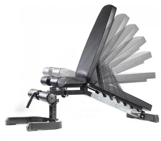 Скамья для пресса для фитнеса и тренировок в спортзале, регулируемая плоская скамья для силовых тренировок с гантелями